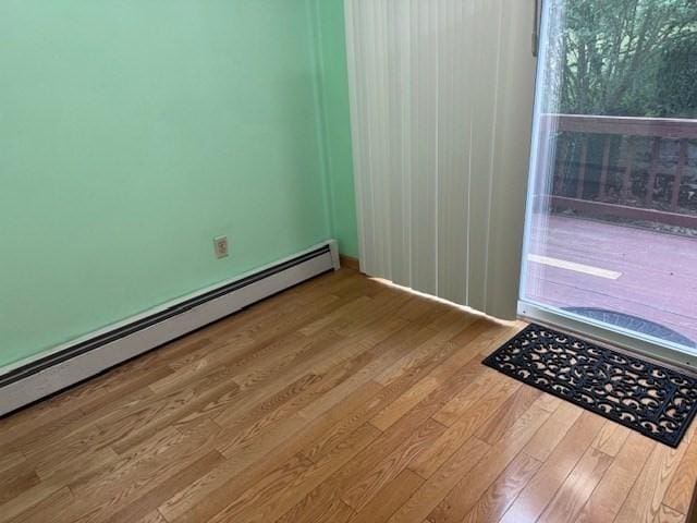 30 Wallace Cir Unit 30, Malden, MA 02148 - unfurnished room with a baseboard radiator and wood finished floors