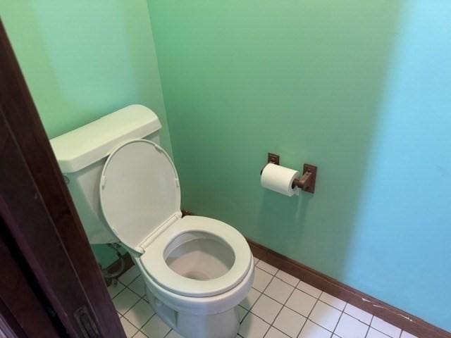 30 Wallace Cir Unit 30, Malden, MA 02148 - bathroom with toilet, tile patterned flooring, and baseboards