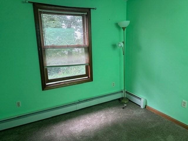 30 Wallace Cir Unit 30, Malden, MA 02148 - carpeted empty room featuring baseboards and a baseboard radiator
