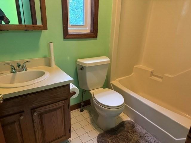 30 Wallace Cir Unit 30, Malden, MA 02148 - full bathroom featuring toilet, vanity, tile patterned floors, baseboards, and shower / tub combination
