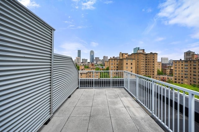 700 Harrison Ave Unit Ph-610, Boston, MA 02118 - view of patio / terrace with a view of skyline and a balcony