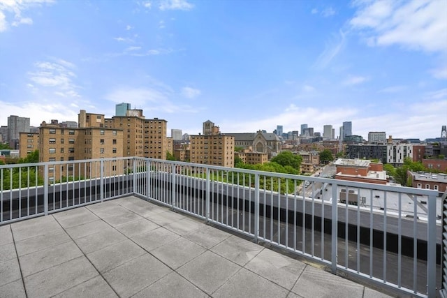 700 Harrison Ave Unit Ph-610, Boston, MA 02118 - view of patio with a view of skyline and a balcony
