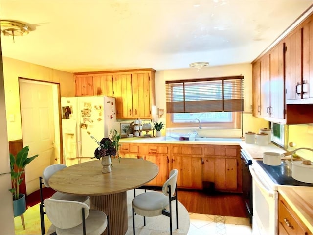 kitchen with white appliances