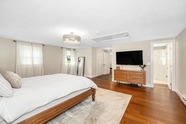 7 Washington St, Groveland, MA 01834 - bedroom featuring attic access and wood finished floors