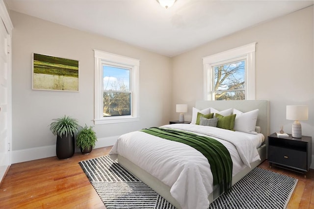 bedroom featuring hardwood / wood-style floors