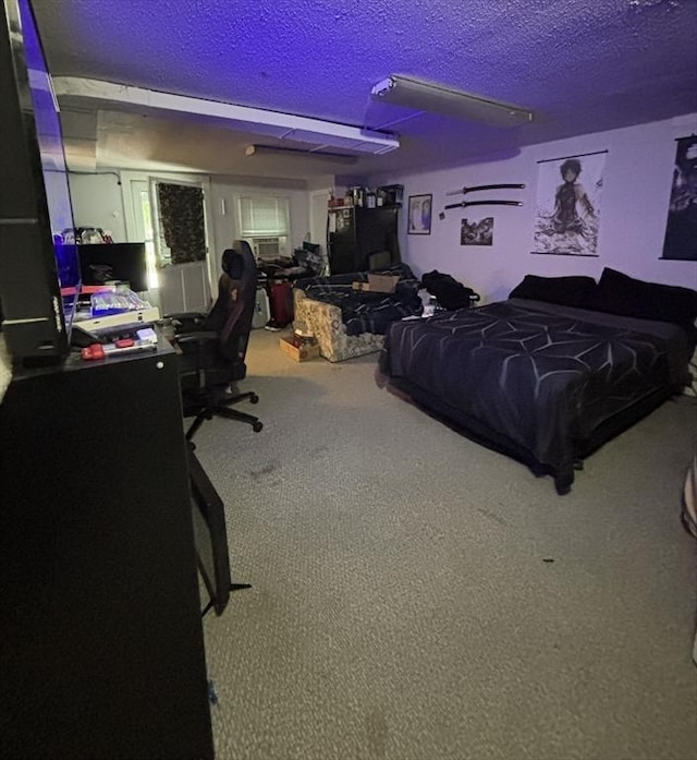 115 Redemption Rock Trl, Sterling, MA 01564 - carpeted bedroom featuring a desk and a textured ceiling