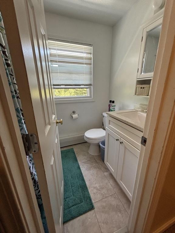 115 Redemption Rock Trl, Sterling, MA 01564 - bathroom featuring vanity, toilet, tile patterned flooring, and baseboards