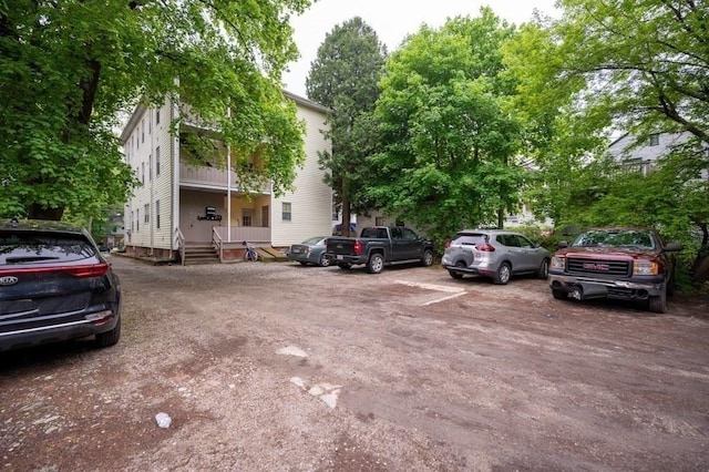 view of uncovered parking lot