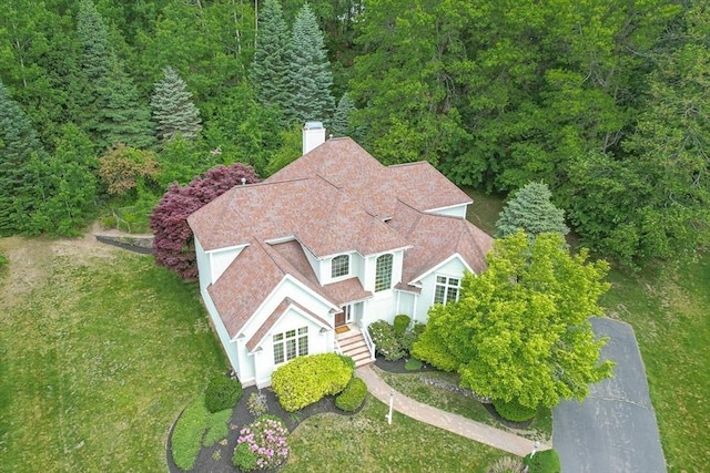 12 Scotland Dr, Andover, MA 01810 - view from above of property featuring a forest