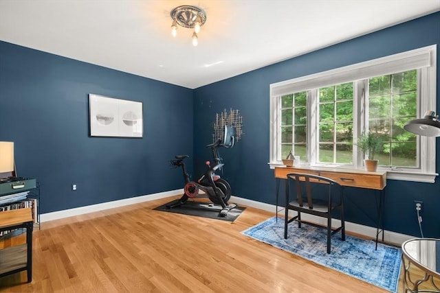 12 Scotland Dr, Andover, MA 01810 - exercise room with wood finished floors and baseboards