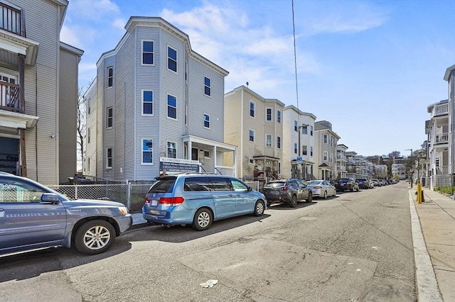 18 Lyon St Unit 2, Boston, MA 02122 - view of asphalt road with a residential view and sidewalks
