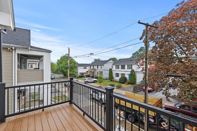 42 Bower St Unit 2, Medford, MA 02155 - wooden deck featuring a residential view