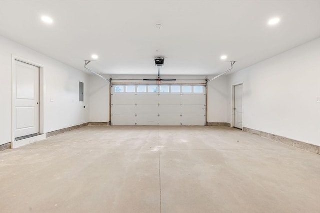 4 Bronson St, Fall River, MA 02721 - garage with electric panel and recessed lighting