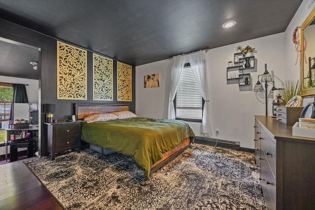 217 Hathaway Commons Rd, Fall River, MA 02720 - bedroom with dark wood-type flooring and recessed lighting