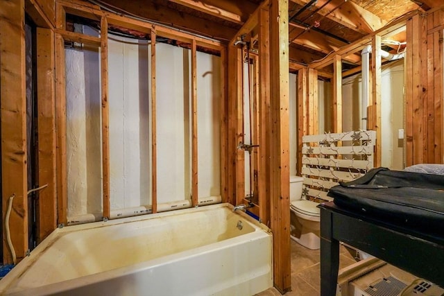 217 Hathaway Commons Rd, Fall River, MA 02720 - bathroom featuring a tub, vanity, and tile patterned floors