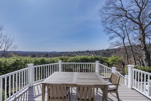 17 Wagon Wheel Rd, Winchester, MA 01890 - deck with outdoor dining space
