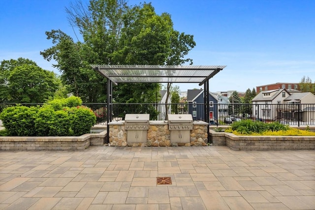 69 Foundry St Unit 305, Wakefield, MA 01880 - view of patio / terrace with area for grilling and a pergola