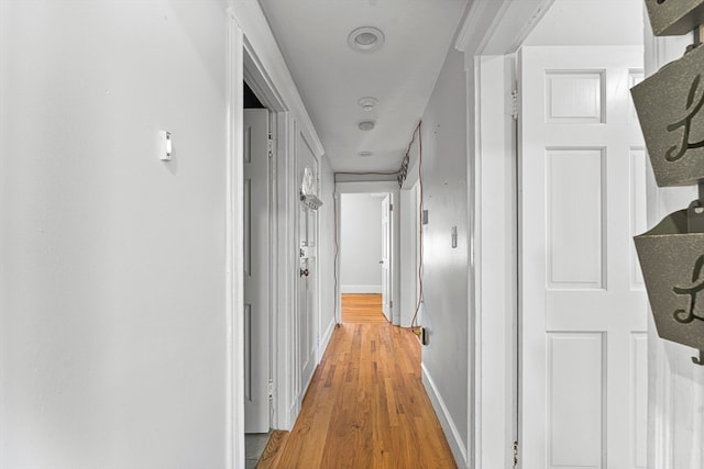 hall featuring hardwood / wood-style floors