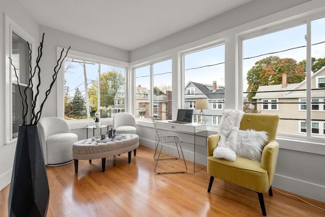 view of sunroom / solarium