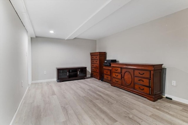 859 Pleasant St, Canton, MA 02021 - interior space featuring recessed lighting, light wood-style floors, and baseboards