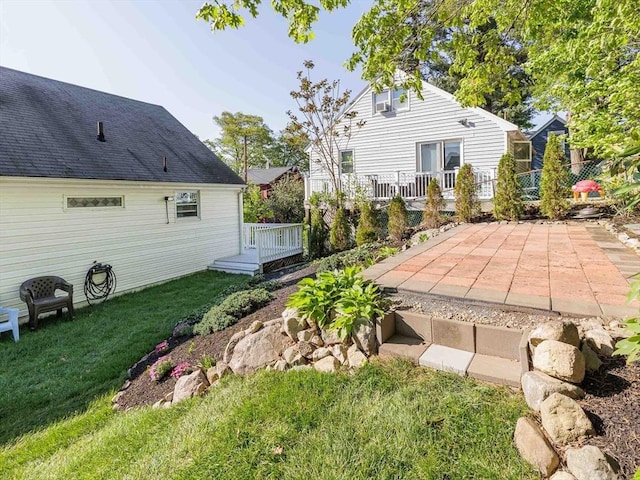 view of yard with a patio