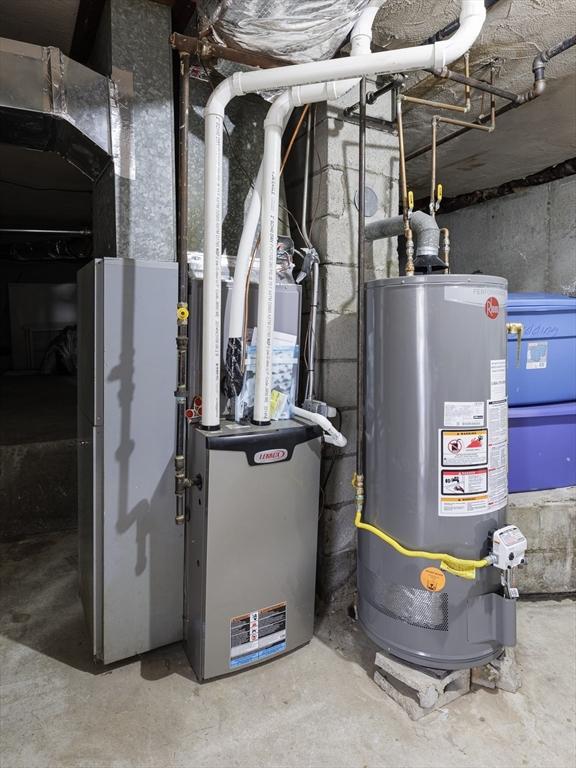 utilities featuring gas water heater
