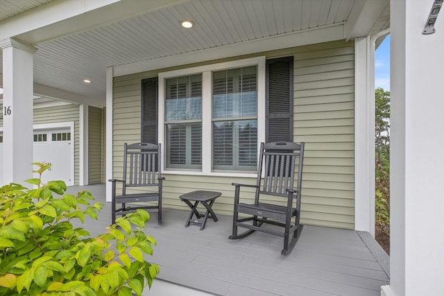 view of patio / terrace featuring covered porch