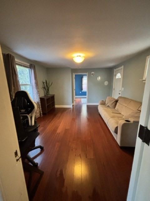 24 Congamond Rd, Southwick, MA 01077 - living area featuring baseboards and wood finished floors