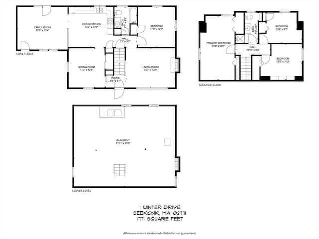 1 Winter Dr, Seekonk, MA 02771 - view of home floor plan