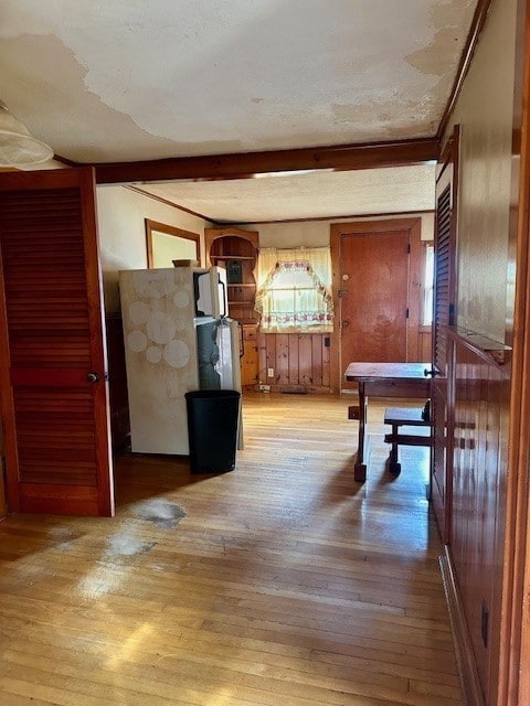 interior space featuring light wood-type flooring