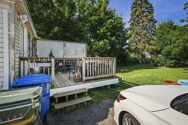 41 Endicott St, Danvers, MA 01923 - deck with a yard