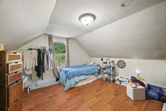 41 Endicott St, Danvers, MA 01923 - bedroom with wood finished floors and vaulted ceiling