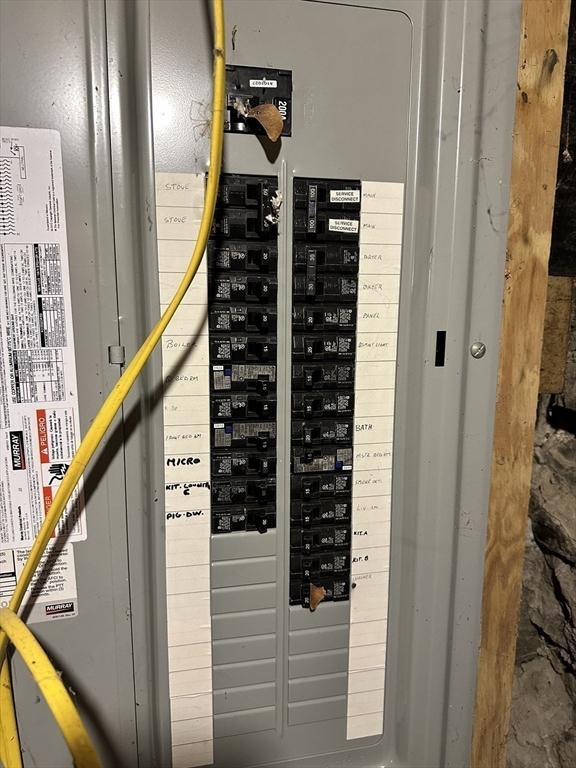 41 Endicott St, Danvers, MA 01923 - utility room with electric panel