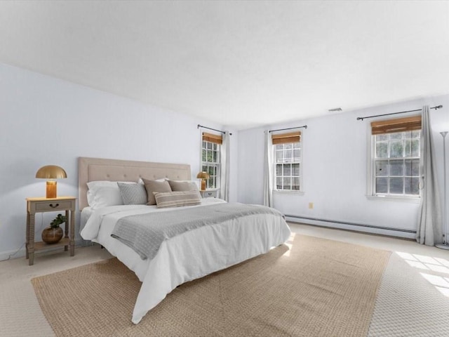 769 Edgell Rd, Framingham, MA 01701 - carpeted bedroom featuring a baseboard radiator