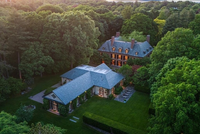 aerial view with a view of trees