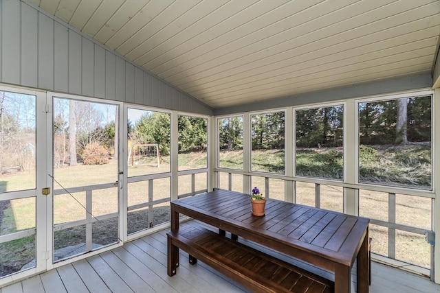 view of sunroom / solarium