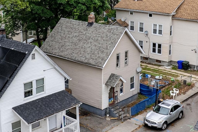 42 Queen St, Springfield, MA 01109 - view from above of property