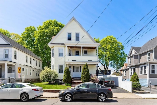 124 Grant Ave, Medford, MA 02155 - view of front of property with fence