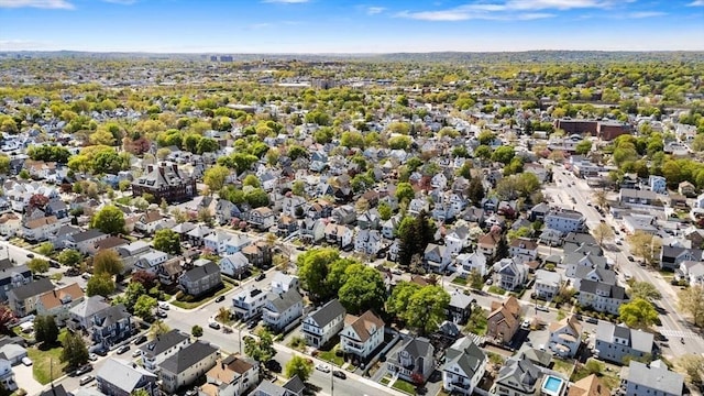 124 Grant Ave, Medford, MA 02155 - aerial overview of property's location with nearby suburban area
