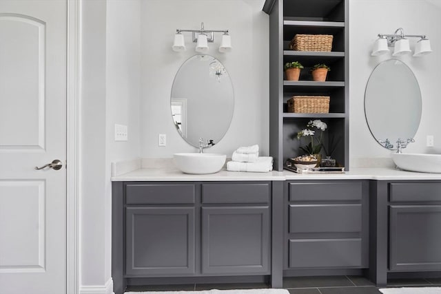 bathroom with vanity