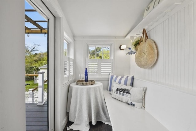 view of sunroom / solarium