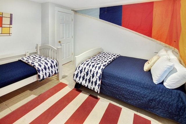 view of tiled bedroom