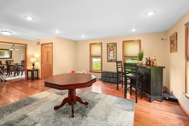 16 Blueberry Way, Webster, MA 01570 - rec room featuring light wood-style floors and recessed lighting