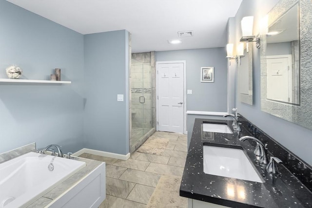 16 Blueberry Way, Webster, MA 01570 - full bath featuring double vanity, a shower stall, and a garden tub