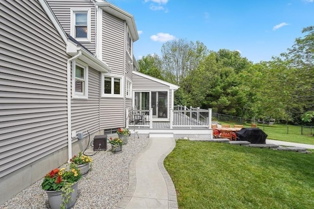 16 Blueberry Way, Webster, MA 01570 - view of yard with a wooden deck