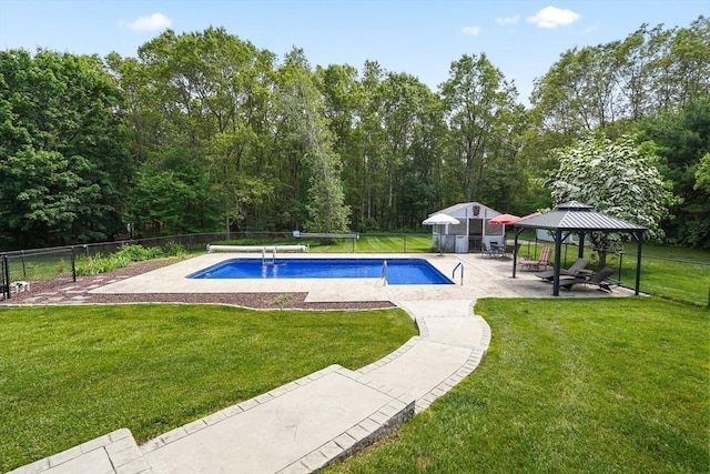 16 Blueberry Way, Webster, MA 01570 - view of swimming pool featuring a gazebo and a patio area