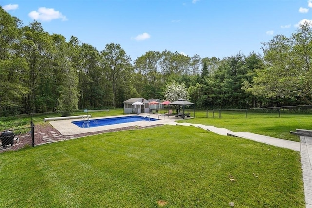16 Blueberry Way, Webster, MA 01570 - swimming pool featuring a patio area and an outdoor structure