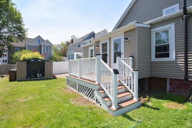 22 Chester Unit 22, Amesbury, MA 01913 - wooden deck with a storage unit