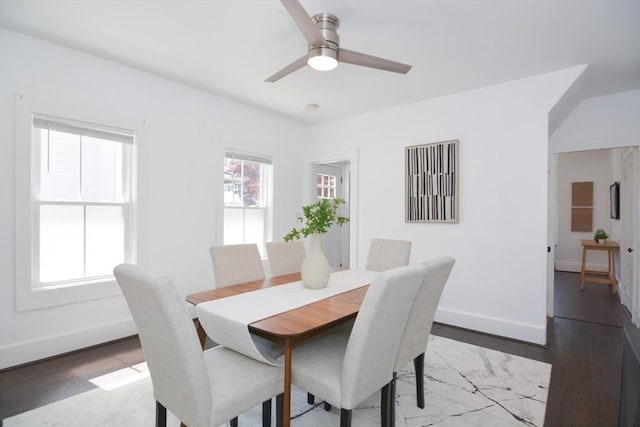 22 Chester Unit 22, Amesbury, MA 01913 - dining room with baseboards and a ceiling fan