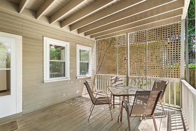 31 Hunting St, Cambridge, MA 02141 - deck featuring outdoor dining area